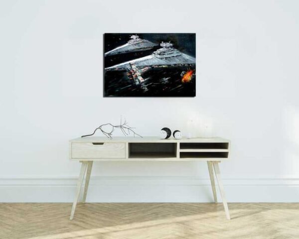 X-Wing Fighter  Canvas Print Fan Art by Naci Caba