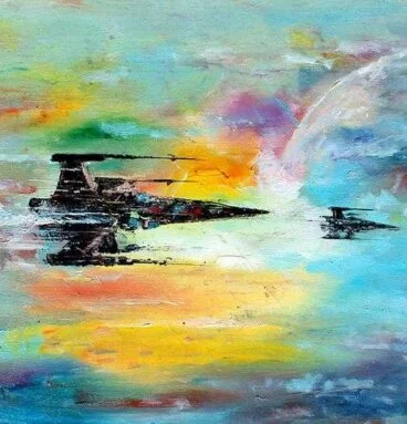 X-Wings Print Wall Art by Naci Caba