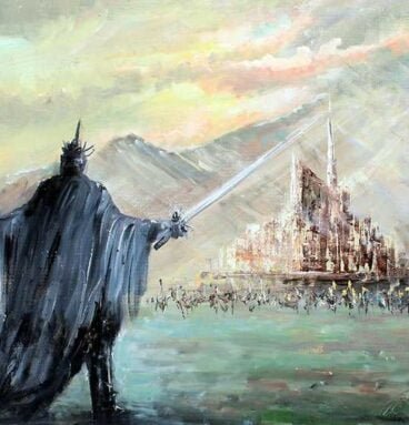 Gandalf Ride To Minas Tirith Wall Art - Gondor Canvas Print - GaleriFoton