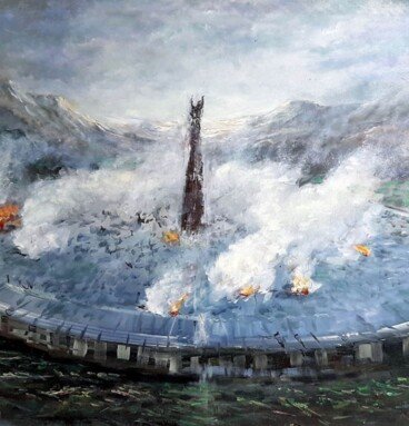 Isengard Oil Painting on Canvas