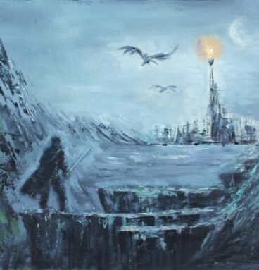 Mordor Warrior Handmade LOTR Art - Oil Painting