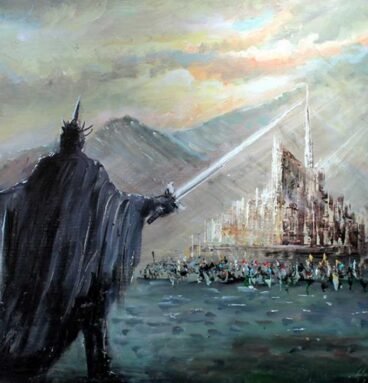 Gandalf Ride To Minas Tirith Wall Art - Gondor Canvas Print - GaleriFoton