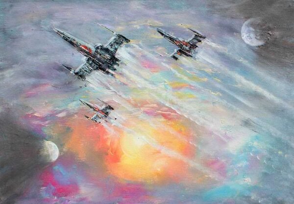 Colorful X Wing Wall Art and Home Decor - GaleriFoton