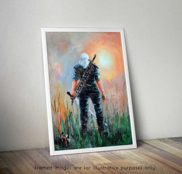 Witcher Wall Art, Geralt of Rivia Print, The Witcher Gift