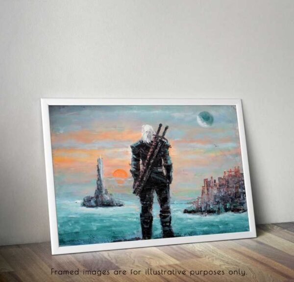 The Witcher, Oil Paint Design Canvas, Wall Art, Wall Decor