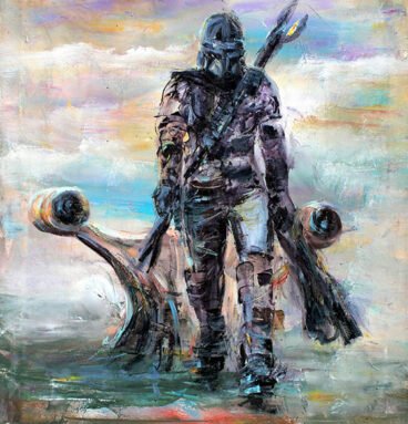 The Mandalorian canvas print