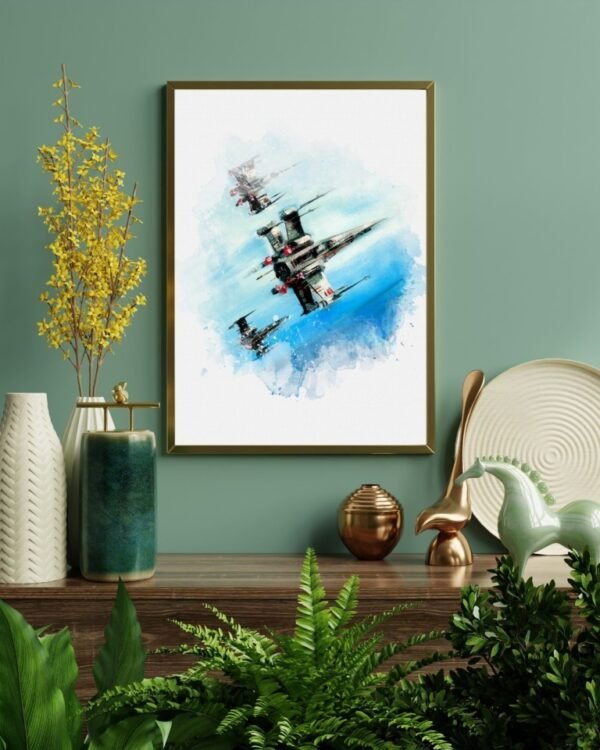Star Wars Home Decor - X Wing Fighters Wall Art - GaleriFoton