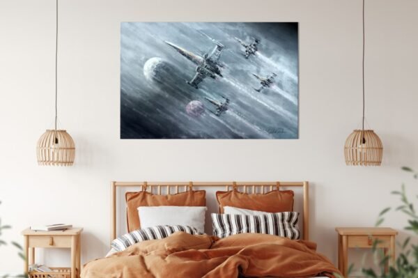thumbnail image 2 of Star Wars Universe Canvas Print Or Wall Art – Fantasy Theme, Giclee Quality, Unbranded 2 of 3