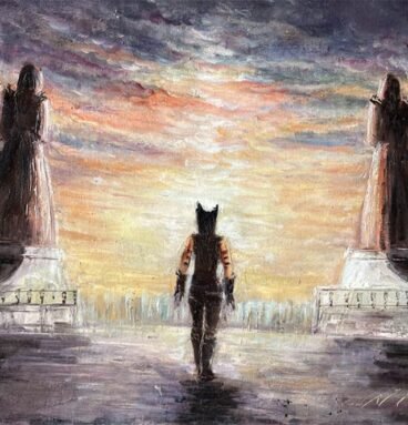Ahsoka Tano original oil painting